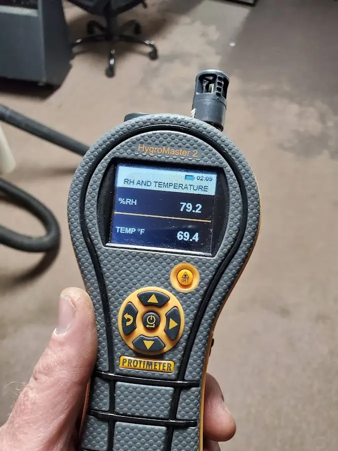 Moisture meter humidity assessment for Mold Remediation & Removal in Noble